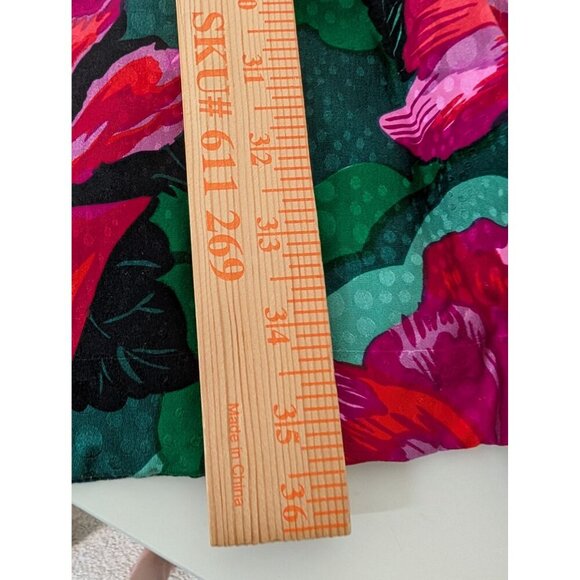 Vintage Evan Picone Silk Floral Jacket Womens Size 18 XL Green Open Cardigan - Picture 10 of 10